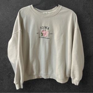 State of Mine Iowa Hawkeye tan crew neck sweatshirt size XXL